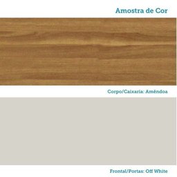 Cozinha Completa Modulada 300cm 5 Peças com Tampo 100% Mdf Itália Espresso Móveis - 10