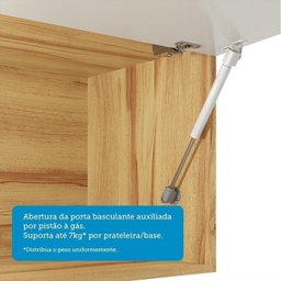 Cozinha Completa Modulada 300cm 5 Peças com Tampo 100% Mdf Itália Espresso Móveis - 7