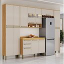 Ver imagem 1 de Cozinha Completa 100% Mdf 300cm 5 Peças com Tampo Itália Espresso Móveis