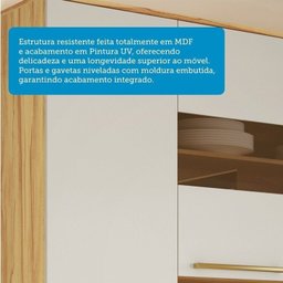 Cozinha Completa Modulada 300cm 5 Peças com Tampo 100% Mdf Itália Espresso Móveis - 6