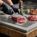 Ver imagem 3 de Tábua de Corte em Aço Inox 29x20cm Higiênica para Cozinha