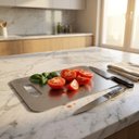 Ver imagem 5 de Tábua de Corte em Aço Inox 29x20cm Higiênica para Cozinha