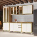 Ver imagem 2 de Cozinha Completa 100% Mdf 270cm 5 Peças 13 Portas com Tampo Barbados Espresso Móveis