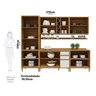 Cozinha Completa 100% Mdf 270cm 5 Peças 13 Portas com Tampo Barbados Espresso Móveis - 5