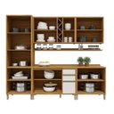 Ver imagem 4 de Cozinha Completa 100% Mdf 270cm 5 Peças 13 Portas com Tampo Barbados Espresso Móveis