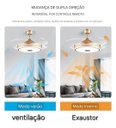 Ver imagem 6 de Ventilador de Teto Retrátil com Som e Bluetooth