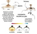 Ver imagem 4 de Ventilador de Teto Retrátil com Som e Bluetooth