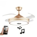 Ver imagem 2 de Ventilador de Teto Retrátil com Som e Bluetooth