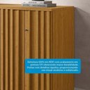 Ver imagem 5 de Cômoda 2 Portas 5 Gavetas com Sapateira 100% MDF 136cm Gérbera Espresso Móveis Bege/Cinamomo