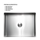 Ver imagem 4 de Cuba Retangular Banheiro Aço Inox 304