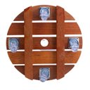 Ver imagem 6 de Suporte para Vaso de Planta Redondo Rodinhas Cristal 30cm