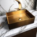 Ver imagem 1 de Cuba Retangular Banheiro Aço Inox 304