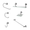 Ver imagem 1 de Kit Acessórios para Banheiro Luxo 6 Peças Moscou - Polido