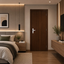 Ver imagem 2 de Porta Imbuia Prime 80 com Fechadura e Dobradiça