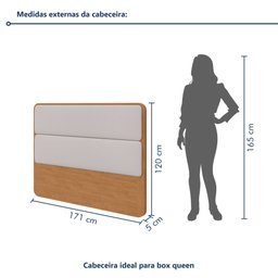 Cabeceira Casal Queen 160cm Loop 171cm X 5cm X 120cm - 3