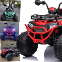Ver imagem 4 de Quadriciclo Eletrico Bandeirante Super Atv com Bau 12v Vermelho