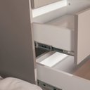 Ver imagem 5 de Guarda-roupa Infantil 3 Portas e 2 Gavetas 100% Mdf com Detalhe Orgânico em Formato de Nuvem