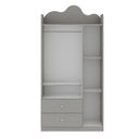 Ver imagem 2 de Guarda-roupa Infantil 3 Portas e 2 Gavetas 100% Mdf com Detalhe Orgânico em Formato de Nuvem