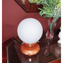 Ver imagem 4 de Abajur Bola de Cristal Cobre C/esfera 10x15 Branco Brilho