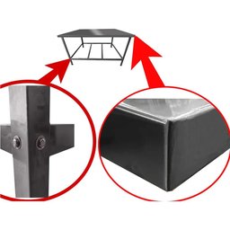Kit Lanchonete Mesa de Manipulação 100x55cm + Fritadeira a Gás 1 Cuba + Chapa a Gás 90cm - 3