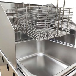 Kit Lanchonete Mesa de Manipulação 100x55cm + Fritadeira a Gás 1 Cuba + Chapa a Gás 90cm - 5