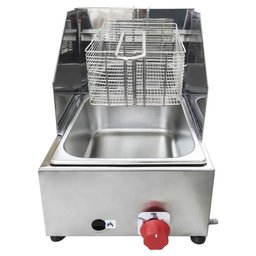 Kit Lanchonete Mesa de Manipulação 100x55cm + Fritadeira a Gás 1 Cuba + Chapa a Gás 90cm - 4