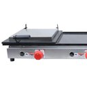 Ver imagem 7 de Kit Lanchonete Mesa de Manipulação 100x55cm + Fritadeira a Gás 1 Cuba + Chapa a Gás 90cm