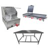 Kit Lanchonete Mesa de Manipulação 100x55cm + Fritadeira a Gás 1 Cuba + Chapa a Gás 90cm - 1