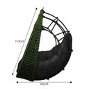 Ver imagem 2 de Cadeira Balanço Ninho Suspenso em Corda Náutica Luxo