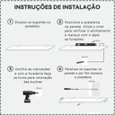 Ver imagem 6 de Kit 2 Prateleiras Porta Quadros 100 X 15cm Rosa Claro Suporte Invisível
