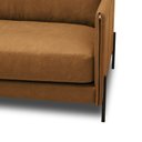 Ver imagem 7 de Sofá Decorativo Karine 3 Lugares Sala de Estar 240cm Pés em Aço Couro Caramelo Manchado G88 - Gran B