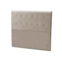Ver imagem 1 de Cabeceira Cama Box King Size Estofada Madeira Paris:bege