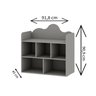 Estante Infantil Montessoriana 100% Mdf com 5 Nichos e Detalhe Orgânico em Formato de Nuvem - 3