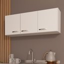 Ver imagem 1 de Armário Aéreo Modulado Fidelitá Suiça 120cm 3 Portas Branco