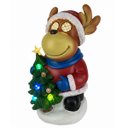 Ver imagem 1 de Boneco Rena Natal Arvore Natalina Acende Mexe Olhos Pisca Led Som Musica Decoraçao Loja Festa Vitrin