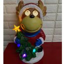 Ver imagem 4 de Boneco Rena Natal Arvore Natalina Acende Mexe Olhos Pisca Led Som Musica Decoraçao Loja Festa Vitrin