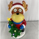 Ver imagem 5 de Boneco Rena Natal Arvore Natalina Acende Mexe Olhos Pisca Led Som Musica Decoraçao Loja Festa Vitrin