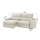 Ver imagem 4 de Sofá Aspem Linho 02 Módulos de 80cm B25cm Meu Sofá Online
