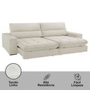 Ver imagem 5 de Sofá Aspem Linho 02 Módulos de 80cm B25cm Meu Sofá Online