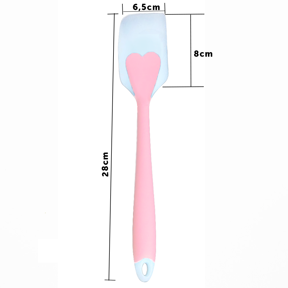 Espátula de Silicone Cozinha Coração Grande 28cm Reforçado - 2