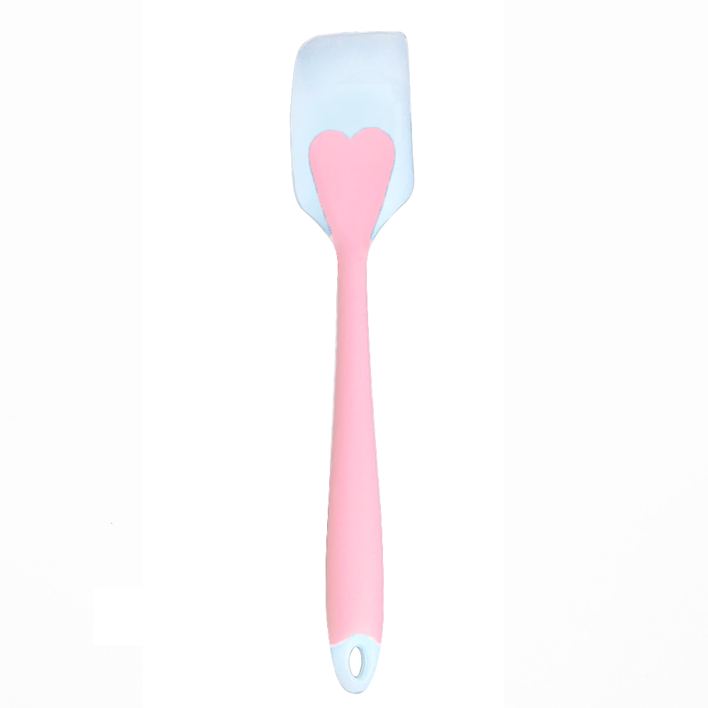 Espátula de Silicone Cozinha Coração Grande 28cm Reforçado