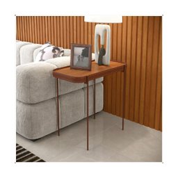 Mesa Lateral P Melin 47x31 Nature Pes Metal - Ofertamo - 2