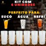 Kit com Copos de Vidro Liso 6 Unidade 240ml Perfeito para Reuniões e Eventos - 2