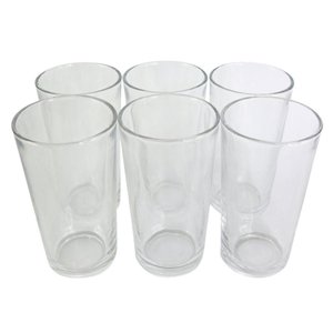 Kit com Copos de Vidro Liso 6 Unidade 240ml Perfeito para Reuniões e Eventos