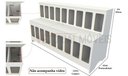 Ver imagem 3 de Expositor de Ração Pet Box 18 Divisões (cães, Gatos) Vetorial Móveis