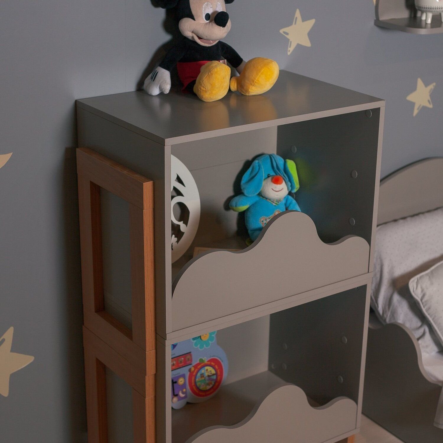 Armário Multiuso Infantil 100% Mdf com Detalhe Orgânico em Formato de Nuvem - 6