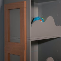 Armário Multiuso Infantil 100% Mdf com Detalhe Orgânico em Formato de Nuvem - 5