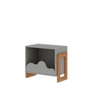 Ver imagem 2 de Armário Multiuso Infantil 100% Mdf com Detalhe Orgânico em Formato de Nuvem