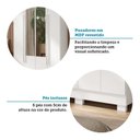 Ver mais imagens de Guarda-Roupa Casal 4 Portas com Espelho 133cm Willow Espresso Móveis Branco