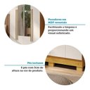 Ver mais imagens de Guarda-Roupa Casal 4 Portas com Espelho 133cm Willow Espresso Móveis Off White/Cinamomo
